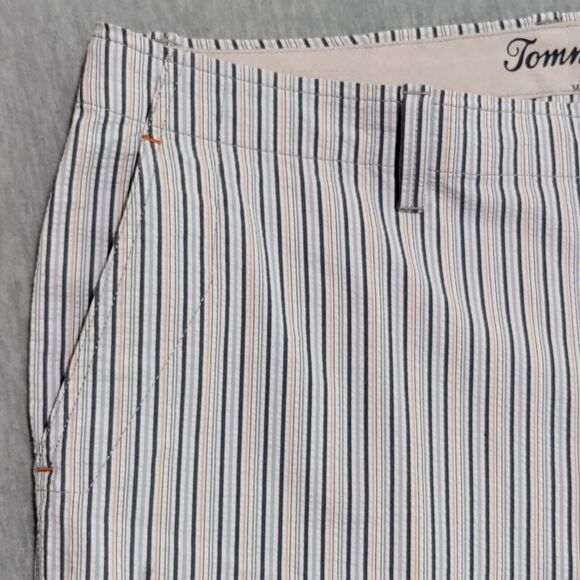 Tommy Bahama Short Men 36 Actual 40 Striped Chino Flat Front Stretch 10" Inseam - Picture 3 of 14